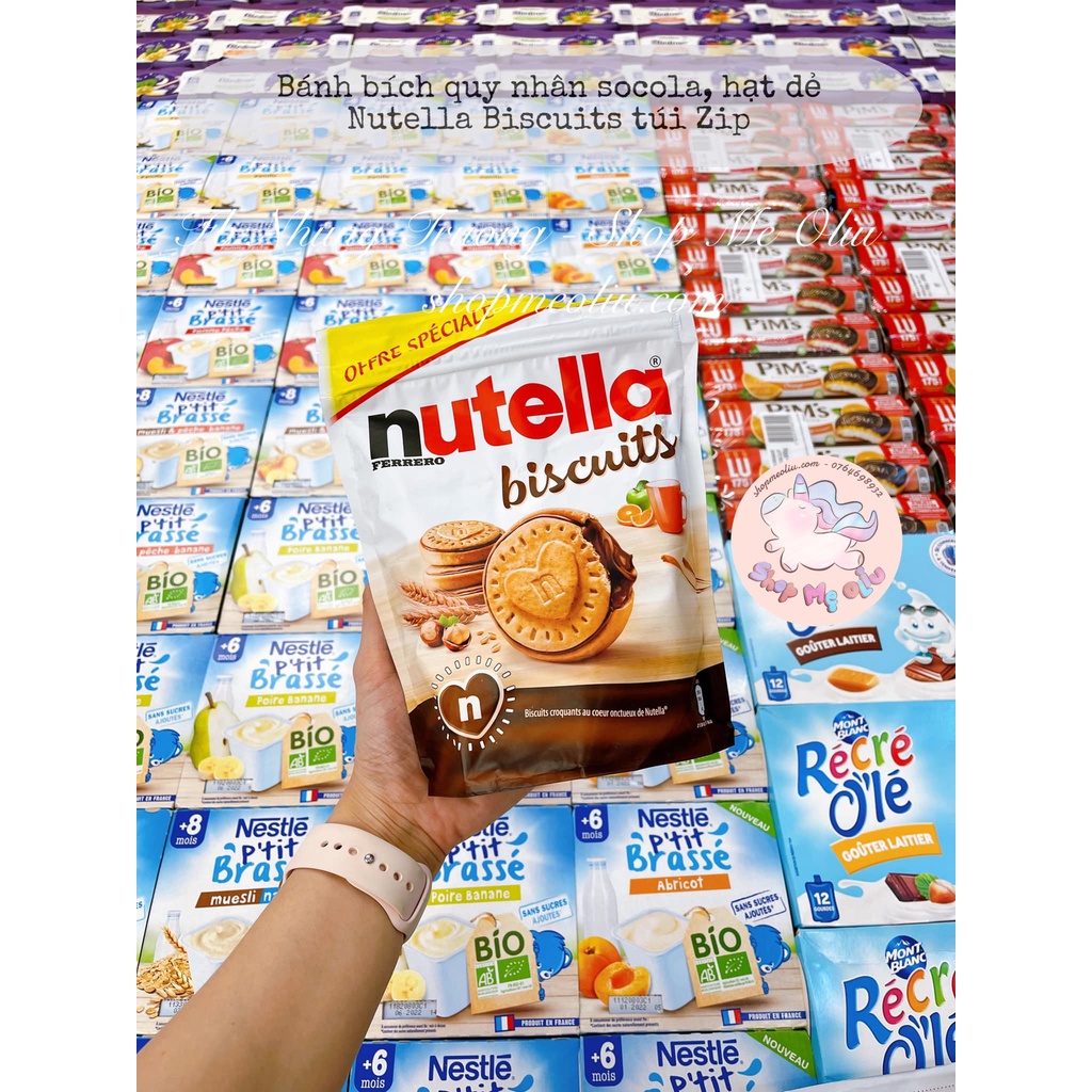Bánh quy Nutella nhân socola hạt dẻ date 25/04/2024