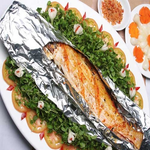 [Freeship 99k] Cuộn Aluminium Foil Giấy Bạc Bọc Thức Ăn Tiện Dụng 5m