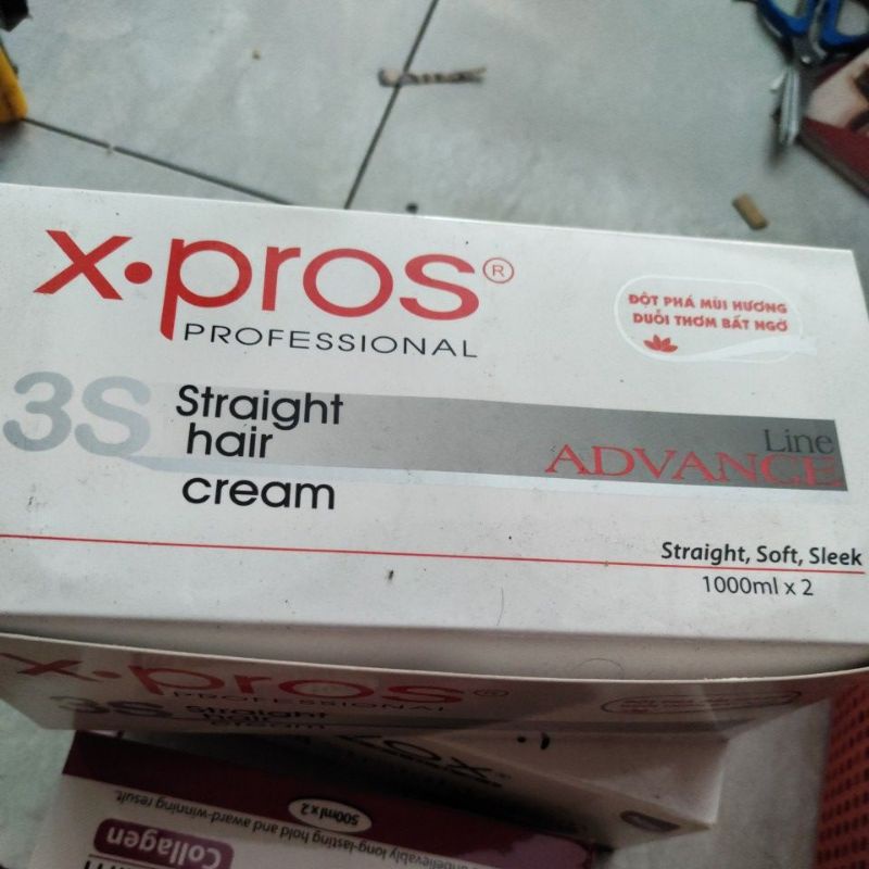 Thuốc Duỗi Tóc X.pros Straight hair Cream 1000ml x 2