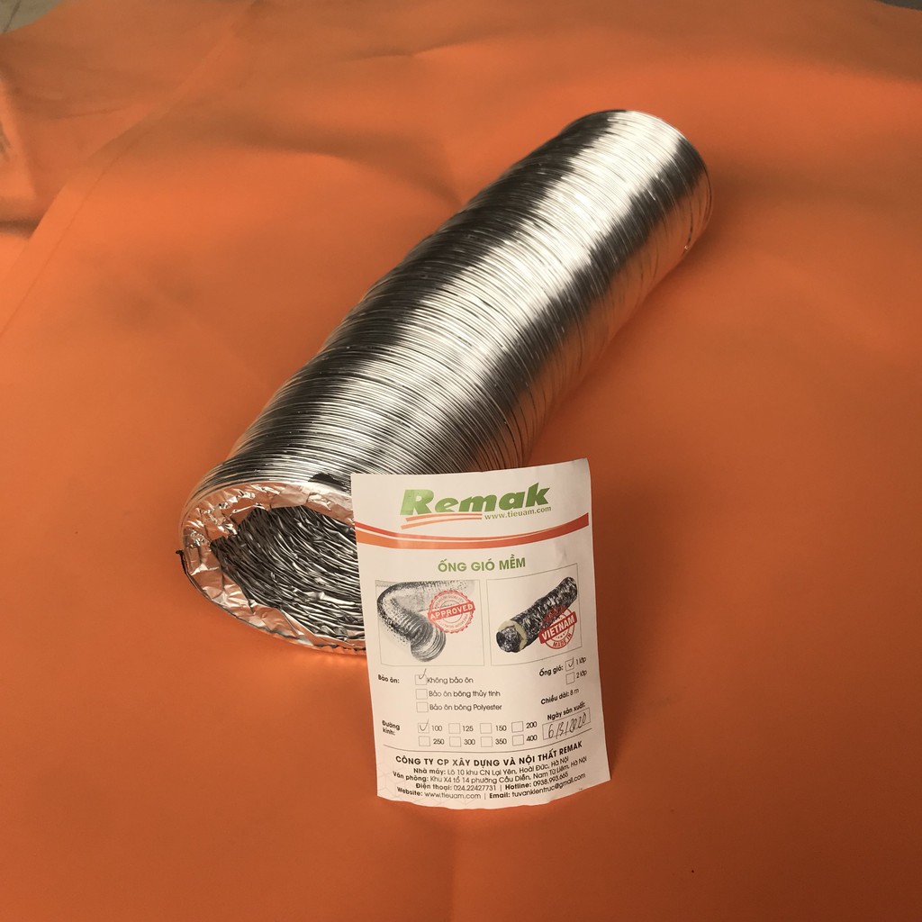 |SHIP HỎA TỐC| Ống hút mùi D100, 125,150, 200 , ống bạc thông gió, hút khói đoạn 8m