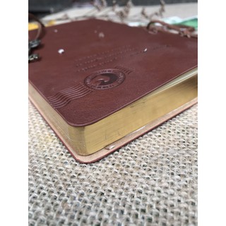 Sổ Tay Da Dập Tem Vintage Siêu Đẹp