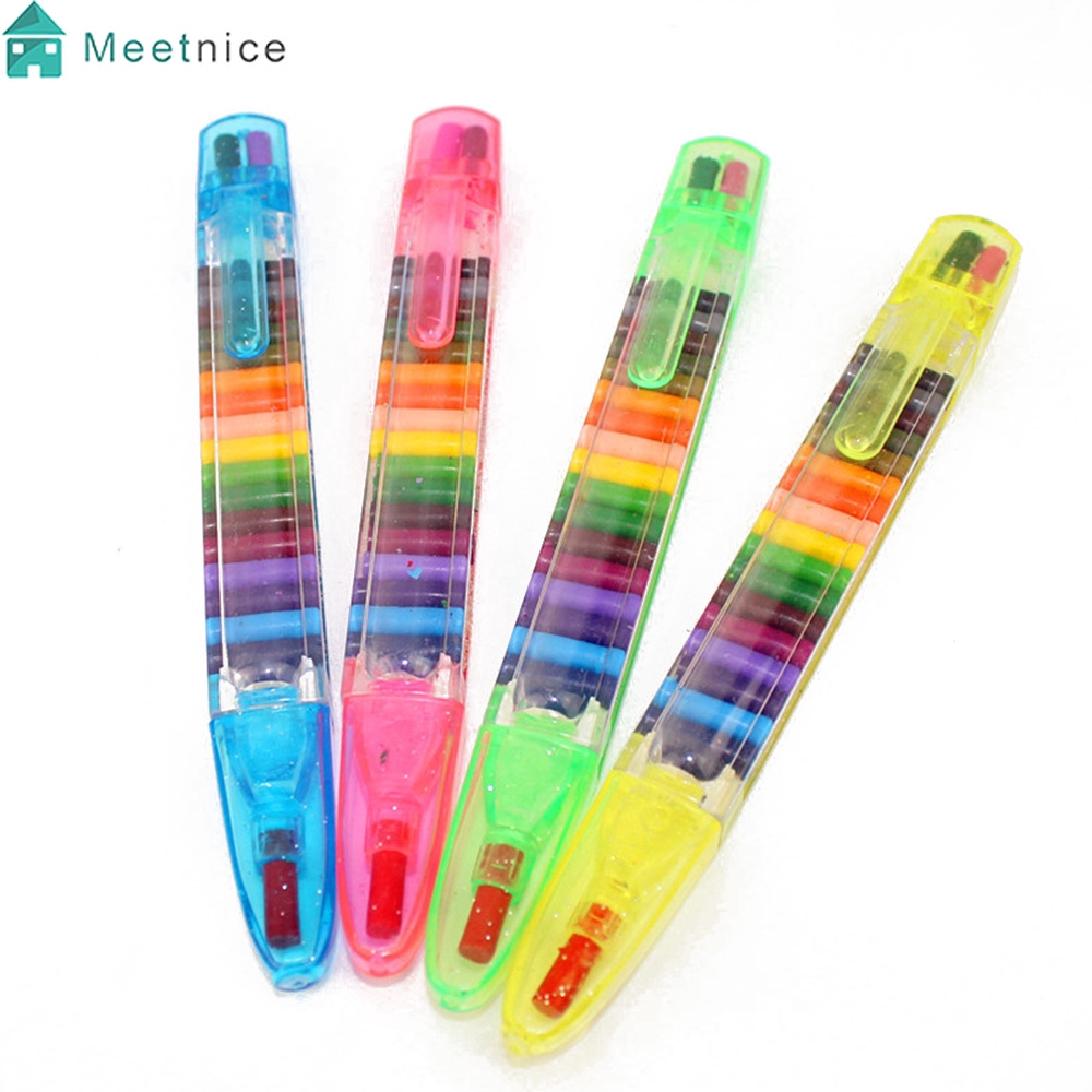 Baby Nontoxic Wax Crayons Pencil Educational Kids Pen Art Gifts Stationery Pen