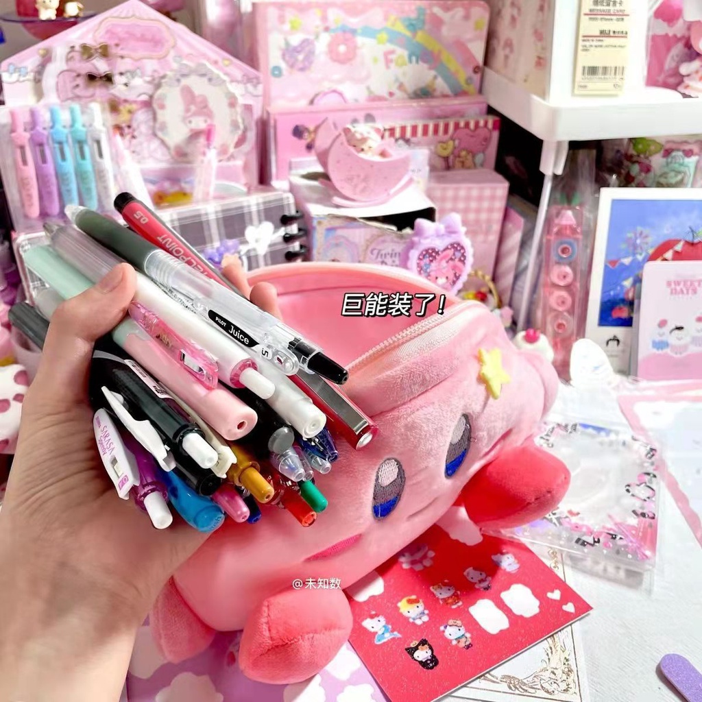 Túi Đựng Bút Hình Nhân Vật Kirby Nhật Bản Cỡ Lớn Xinh Xắn