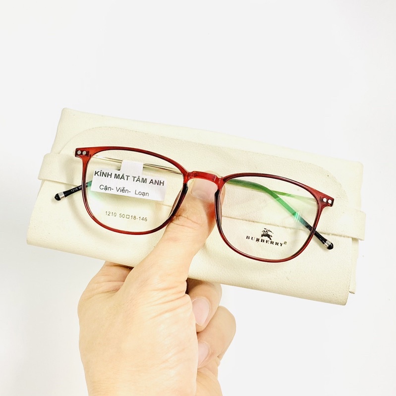 COMBO Kính Cận Nam Nữ Mắt Vuông Gọng Trong Dẻo BBR1208 - Nhận cắt kính cận viễn loạn