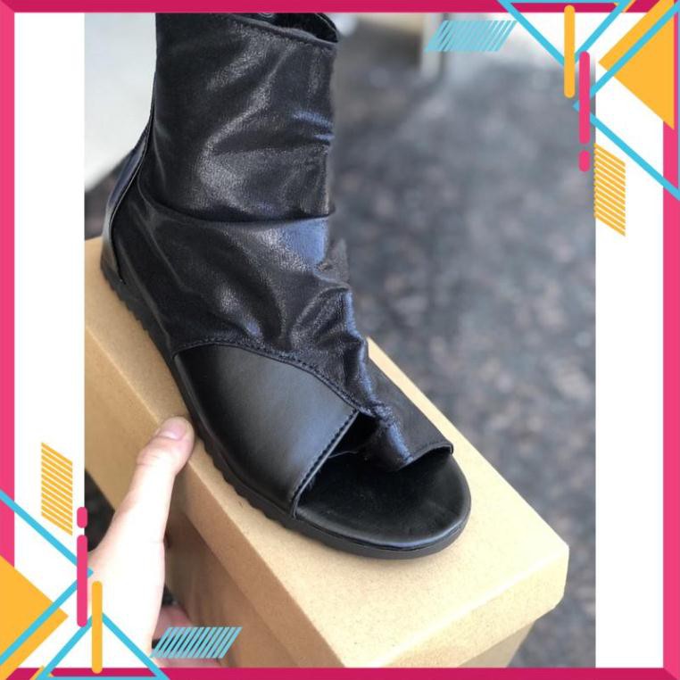 ODER Boot Nữ Xỏ Ngón Chất Da Phối Nhung mềm Cực Xinh (fullbox 756) | BigBuy360 - bigbuy360.vn