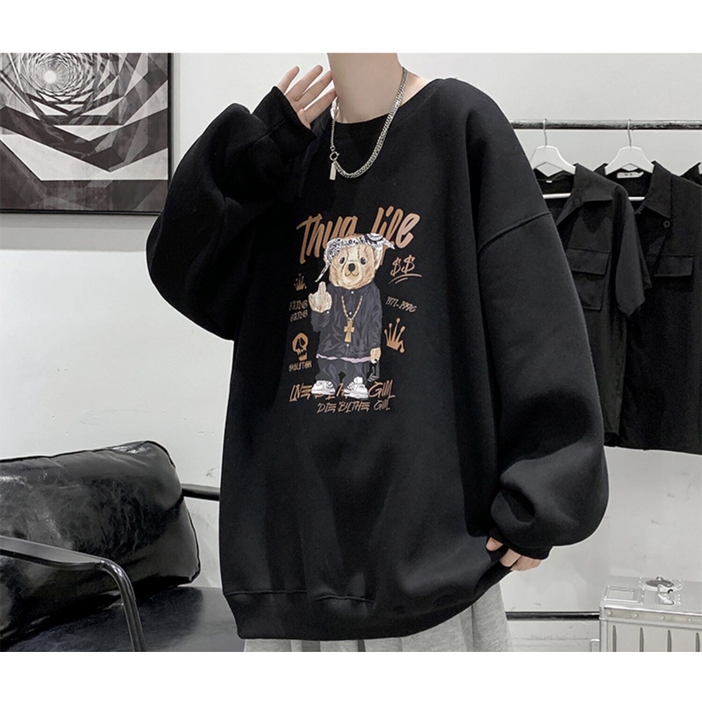 Áo Nỉ Sweater, Hoodie Gấu Mochino, Nam Nữ Unisex, Form Rộng, Chất Nỉ Bông Cao Cấp, Hottrend 2021, Top Xu Hướng | BigBuy360 - bigbuy360.vn