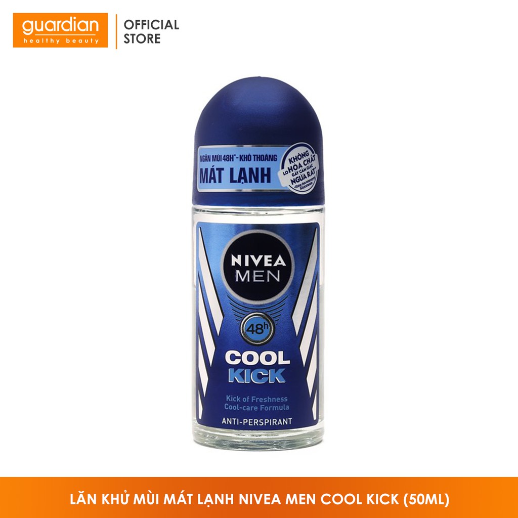 Lăn khử mùi mát lạnh Nivea Men Cool Kick (50ml)