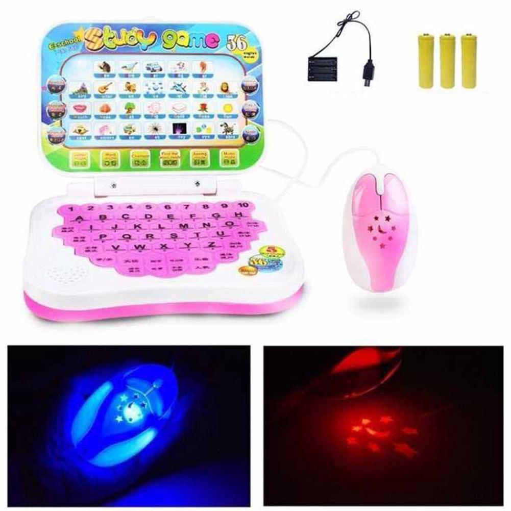 Fun PC Kids Children Educational Alphabet Music Toys Electronic Notebook Pre School Learning Machine Computer Gift Study