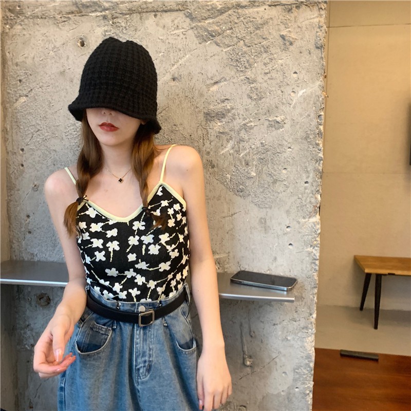 Áo Hai Dây Dệt Kim Thiết Kế Xinh Xắn Cho Nữ | BigBuy360 - bigbuy360.vn