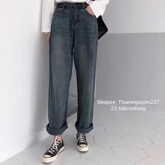 [ sẵn ] QUẦN JEAN ỐNG SUÔNG CHẤT ĐẸP có size XS và bigsize size to / quần bò ống rộng ulzzang