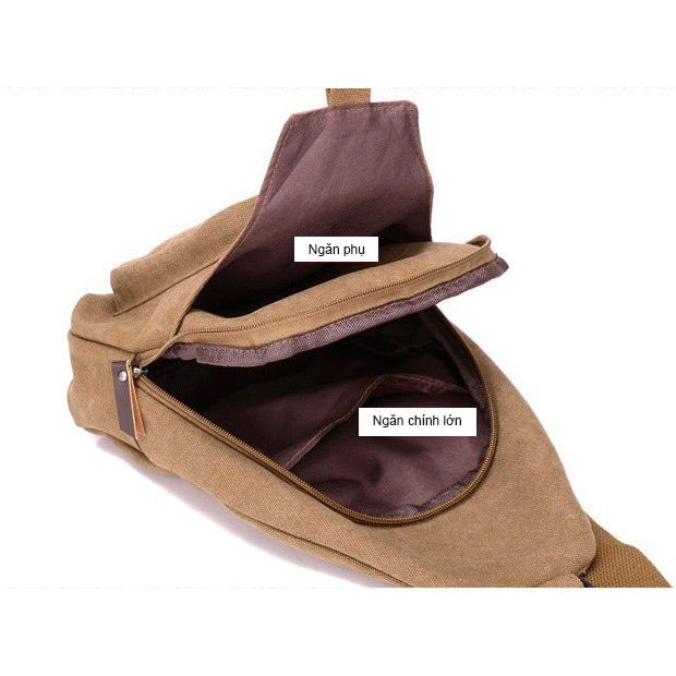Túi đeo chéo đa năng Canvas DC103 phong cách Hàn Quốc Unisex sành điệu cá tính - mẫu mới 2018 | BigBuy360 - bigbuy360.vn