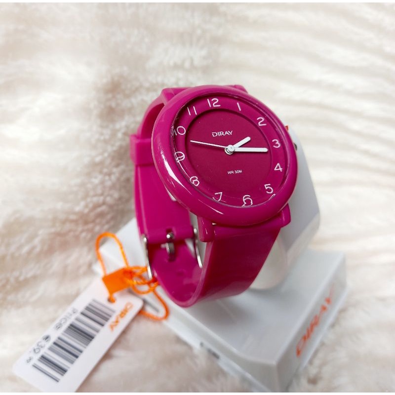 Đồng hồ trẻ em chạy kim chống nước màu hồng sen hàng chí.nh hãng có bảo hành
