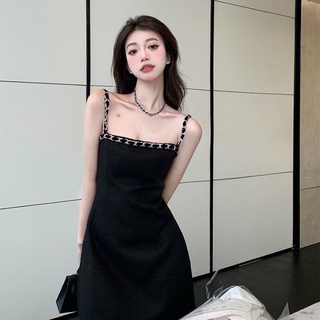 Váy hai dây dạ tweed hàng cao cấp
