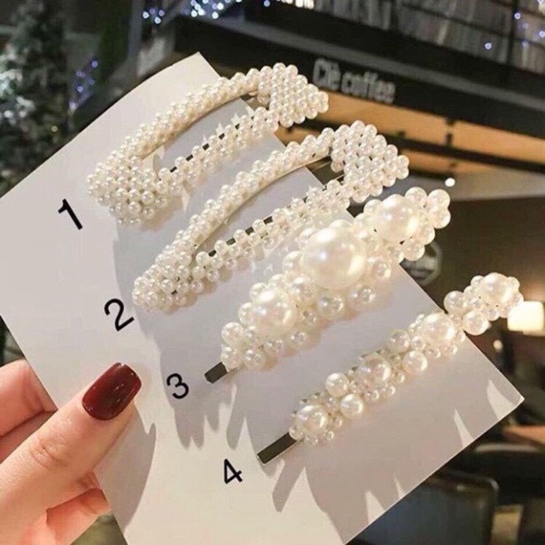 Set 4 kẹp tóc xinh xắn tạo được nhiều kiểu tóc đẹp