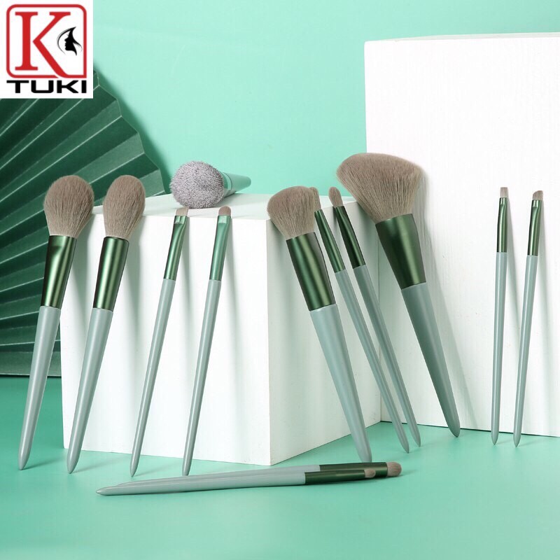 Bộ cọ trang điểm 13 món, kèm túi đựng
