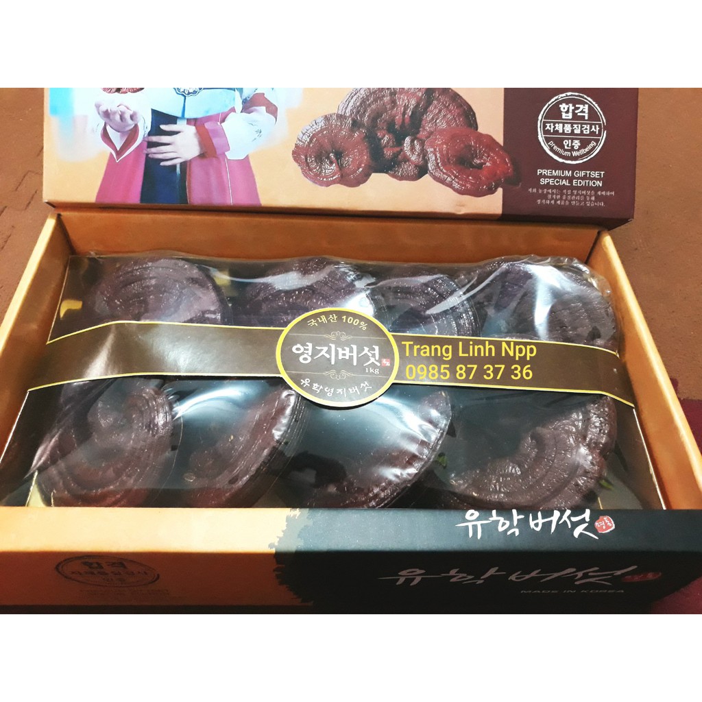 Nấm linh chi hàn quốc cao cấp - Nấm hộp cô gái 1kg, tranglinh | BigBuy360 - bigbuy360.vn