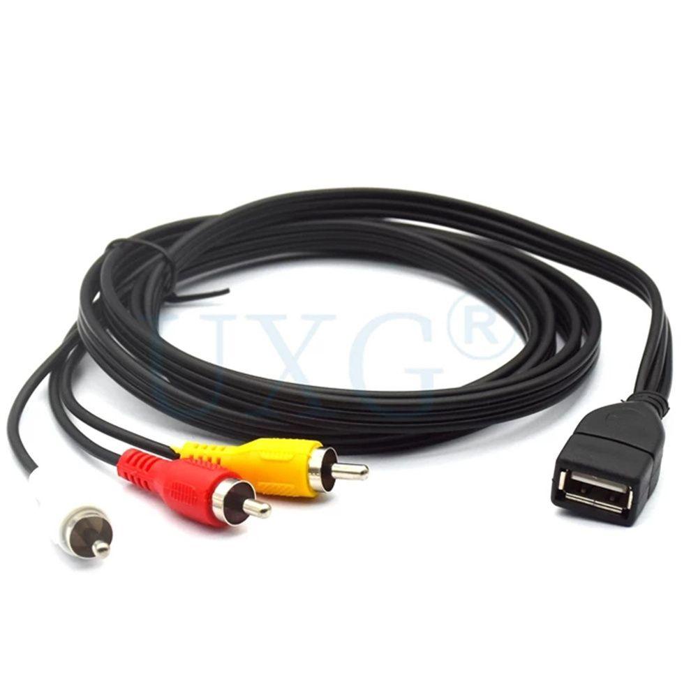 Dây Cáp Âm Thanh Nối Dài 1.5M Cổng USB A Với 2 Cổng RCA