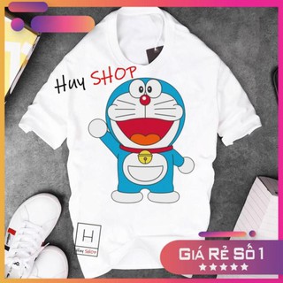 🔥SIÊU PHẨM🔥 Áo Thun Doraemon Nữ Nam Trắng Full Size Cotton Mẫu Mới Áo thun Hàn Quốc Unisex - Áo thun tay lỡ 527