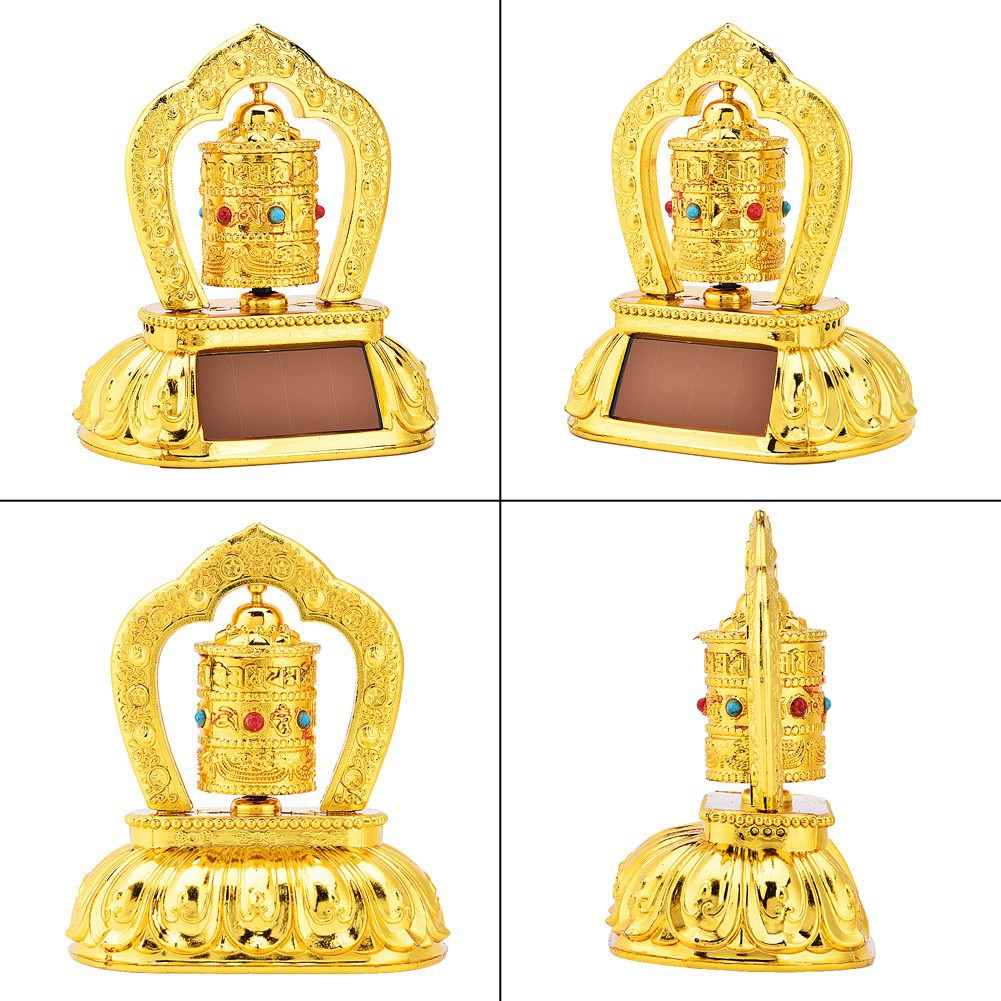 Bánh quay cầu nguyện dùng năng lượng mặt trời trang trí xe hơi