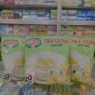 Trà gừng hòa tan hiệu SUPER- 20 gói (400g)