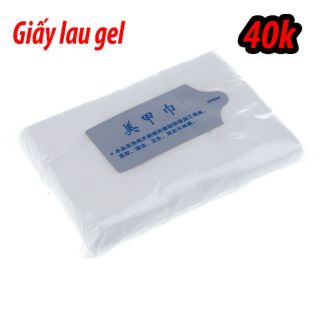 Combo giấy lau gel, gel đắp 3 màu, kẹp silicon 2 cặp, kẹ ụp ủ móng chân, móng tay, khuôn giấy đắp gel