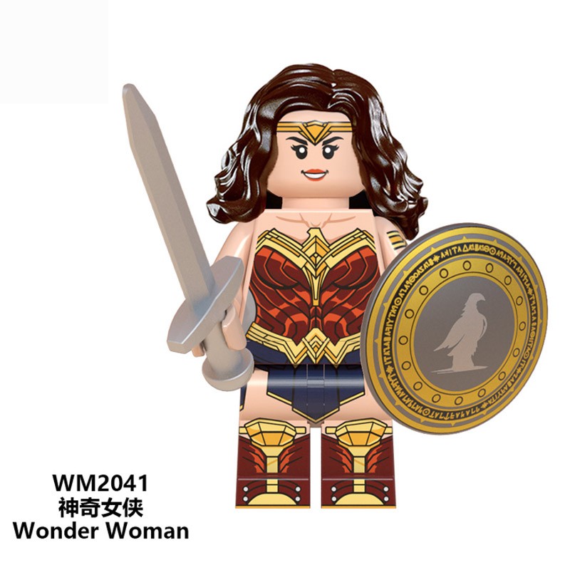 Mô hình lắp ráp nhân vật Woder Woman/Lego/Công chúa Diana/Cheetah/Barbara Minerva/Steve Trevor dành cho trẻ em WM6100