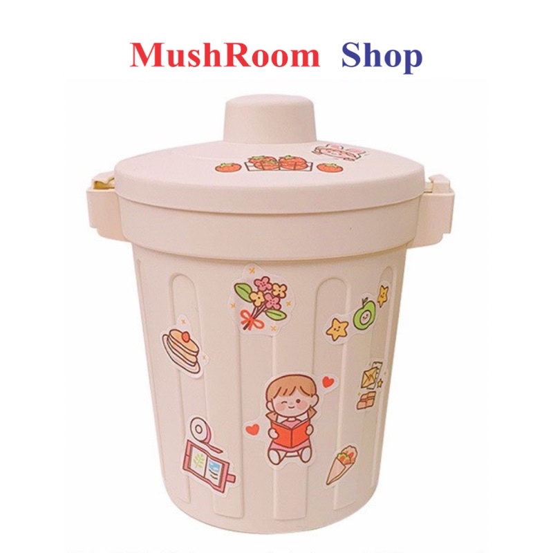 Thùng Rác Mini Để Bàn Theo Phong Cách Nhật Vô Cùng Tiện Lợi