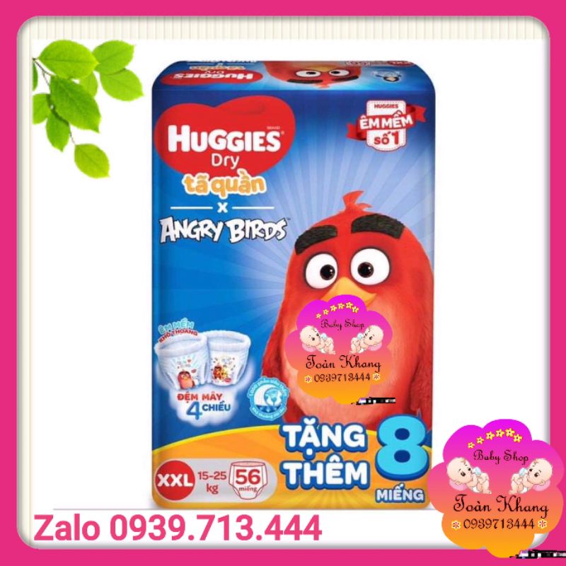 ♨️TẶNG THÊM 8 MIẾNG_TÃ QUẦN HUGGIES ĐỦ SIZE M74+8/L68+8/XL62+8/XXL56+8