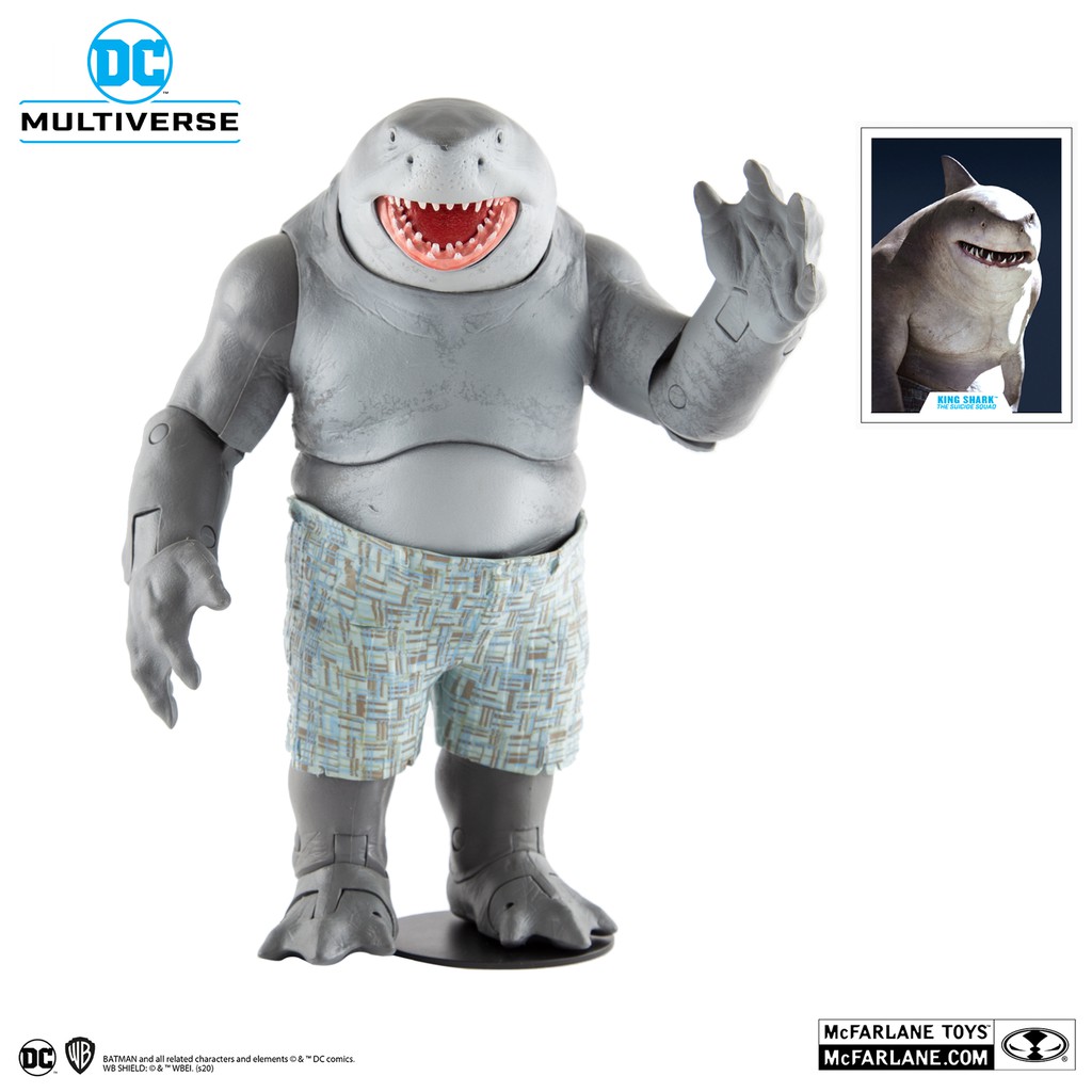 Mô hình McFarlane 🦇 DC Multiverse 10 in KING SHARK™ (GOLD LABEL) 🦇- Suicide Squad Movie