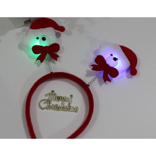 COMBO 5 BĂNG ĐÔ CÀI TÓC NOEL CÓ ĐÈN