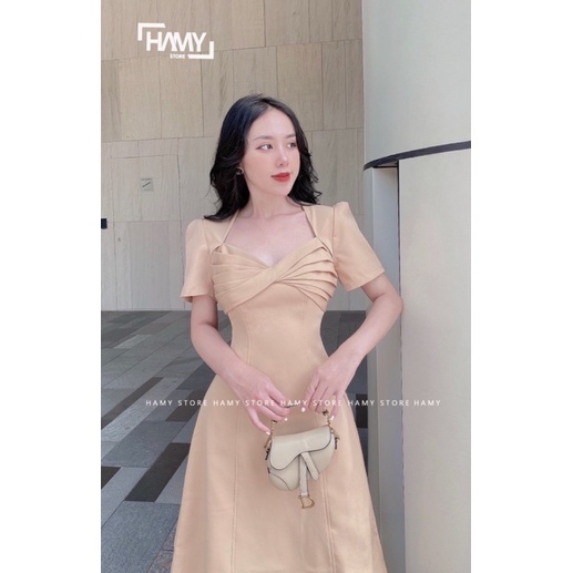Đầm Tiểu Thư Xoắn Ngực