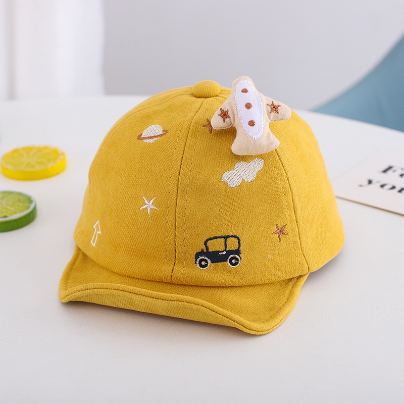 Nón Lưỡi Trai Cho Bé Họa Tiết Oto Máy Bay Dễ Thương Cho Bé Trai Bé Gái 3 - 12 Tháng