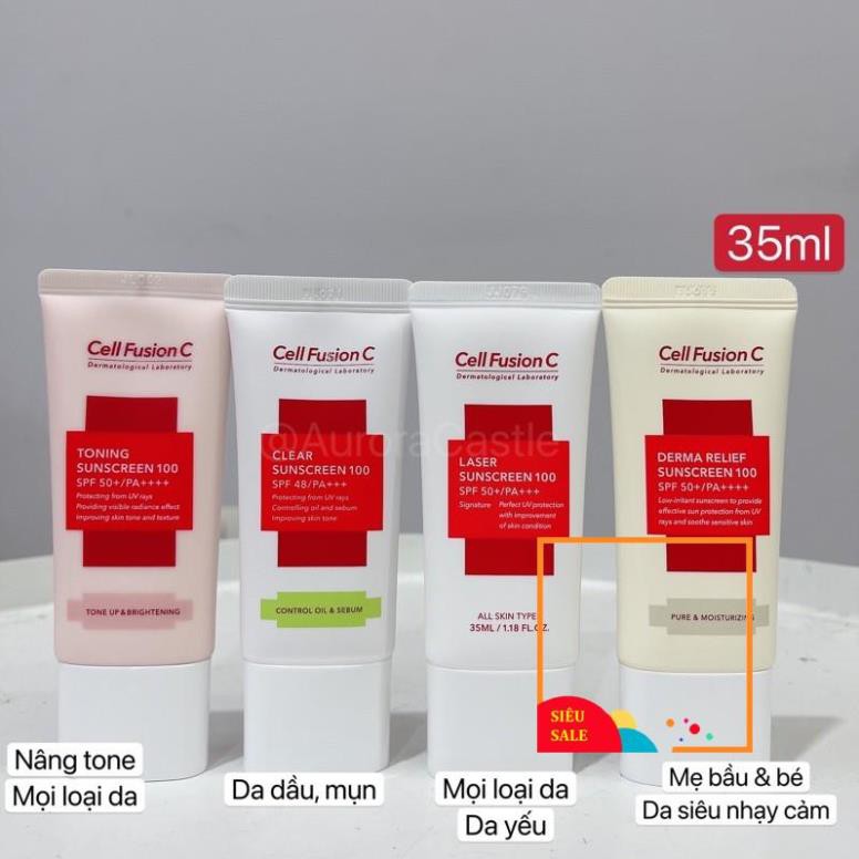 (35ml) kem chống nắng Cell Fusion C