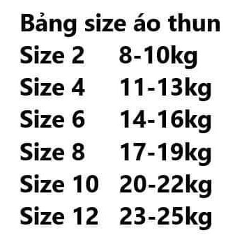 Áo thun tay ngắn bé trai thun cotton 4c mềm và mịn AT20