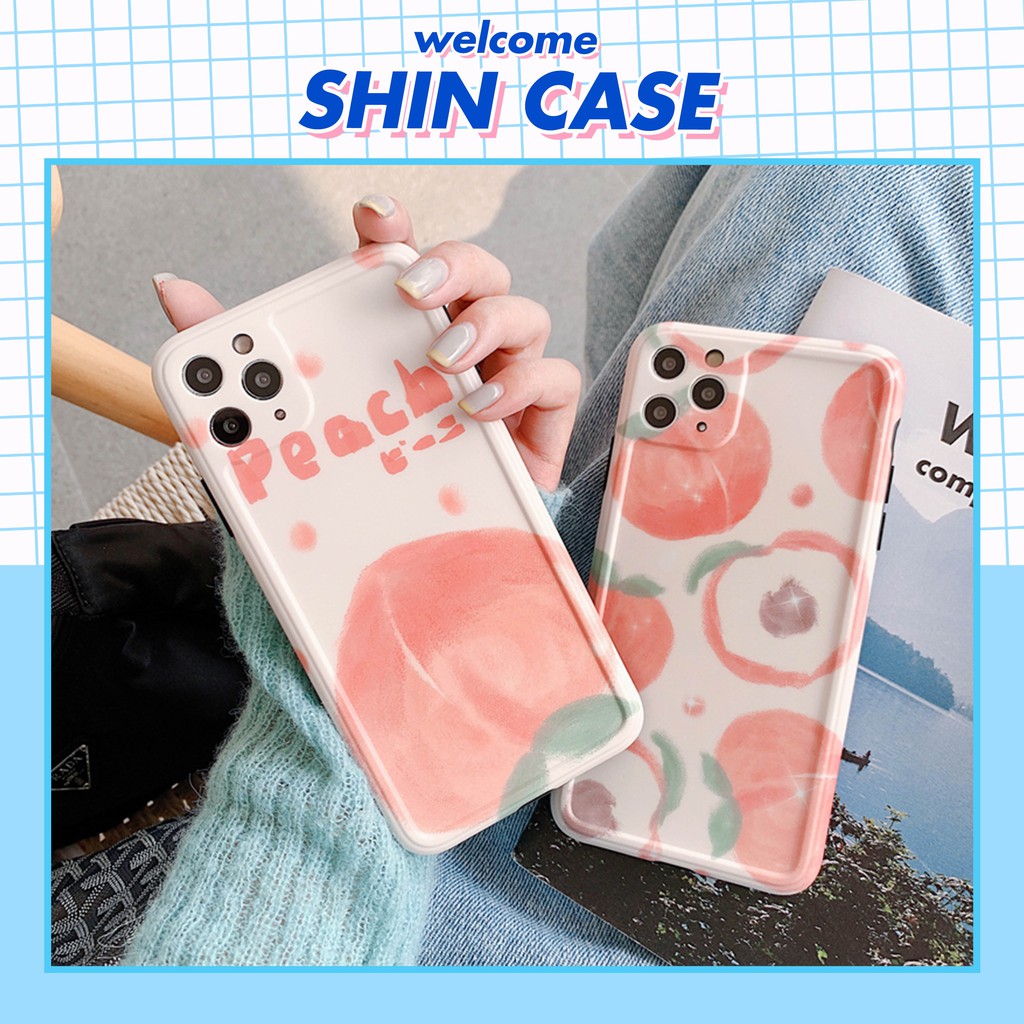 Ốp lưng iphone Đào khổng lồ IMD dày dặn viền nổi 5/5s/6/6plus/6s/6splus/7/7plus/8/8plus/x/xs/11/12/pro/max/plus/promax | BigBuy360 - bigbuy360.vn