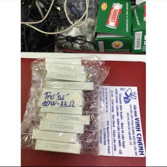 10 con trở sứ 10W 33ohm