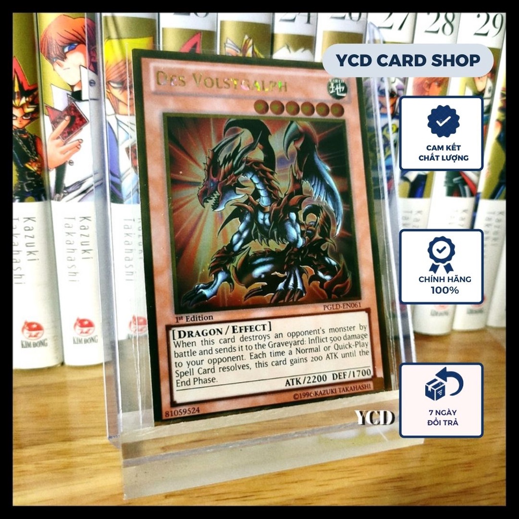Thẻ bài yugioh chính hãng  Des Volstgalph – Gold Rare