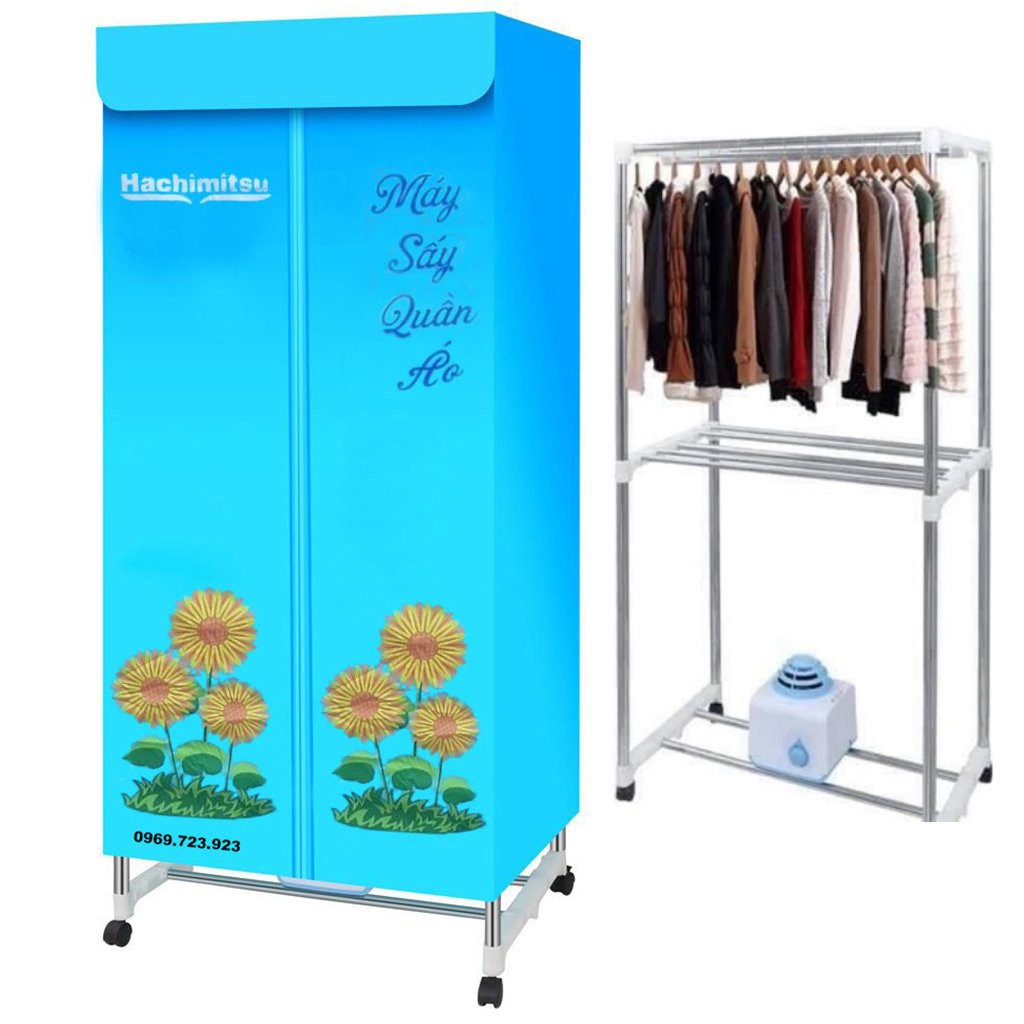 Tủ Sấy Quần Áo Cao Cấp Hachimitsu- Hẹn Giờ- Sấy max 15kg- Công Suất 1200W- Bảo Hành 2 năm