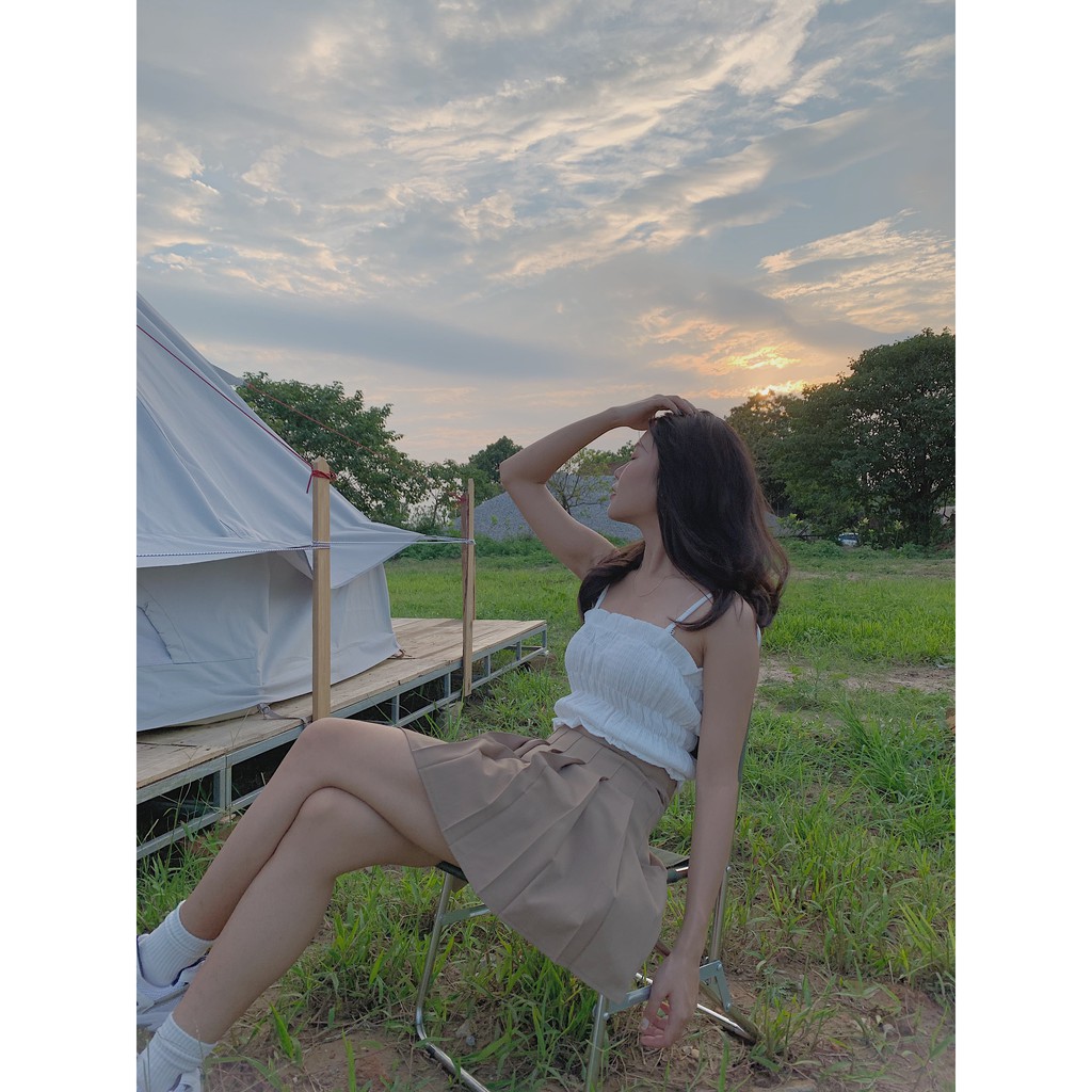 [Mã SKAMCLU7 giảm 10% tối đa 50K đơn 0Đ] Chân váy tennis skirt trơn 899 SK105 1994closet | BigBuy360 - bigbuy360.vn