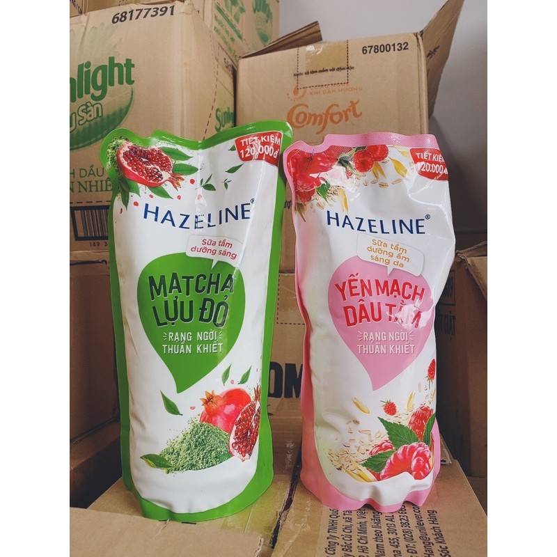 Túi sữa tắm Hazeline 1kg ( túi tiết kiệm)