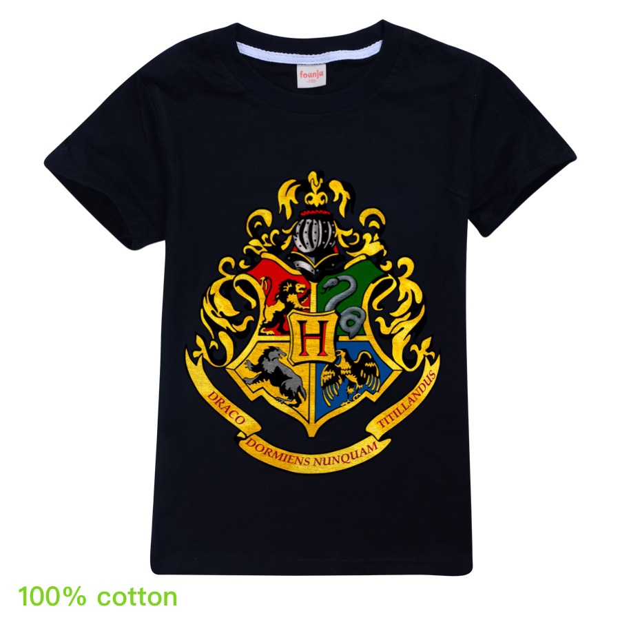 Áo Thun 100% Cotton In Hình Chủ Đề Harry Potter Thời Trang Hè 2020 Cho Nam