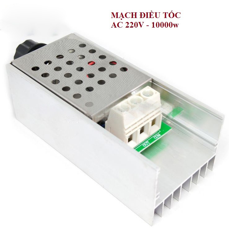 mạch điều tốc 220v 10000w - Chiết áp, bộ điều khiển tốc độ động cơ , ánh sáng công suất lớn 10000W