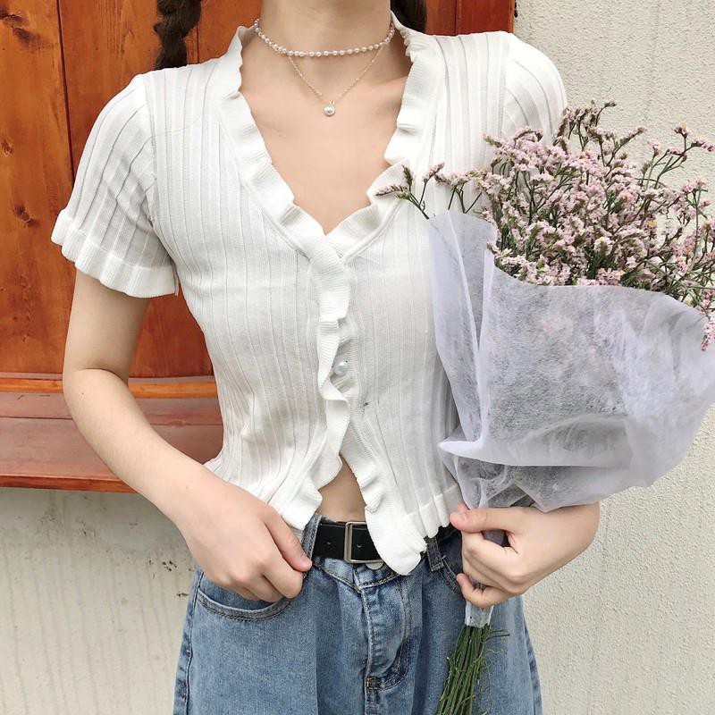 [Mã SKAMCLU7 giảm 10% tối đa 50K đơn 0Đ] Áo crop top nữ Jennie Top CRT004 tay ngắn, xẻ bụng quyến rũ - Uni By Heart