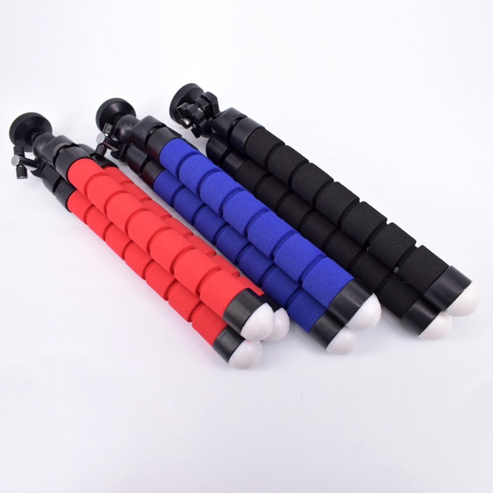 Linh hoạt Sponge Octopus Mini Tripod Với từ xa không dây Shutter Đối với iPhone nhỏ Máy ảnh Tripod Điện thoại Chủ kẹp đứng