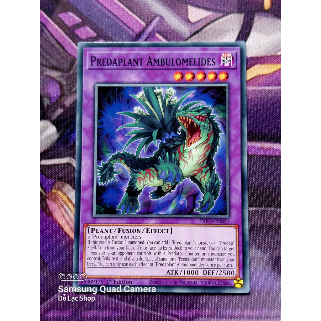 Thẻ Bài Yugioh Monster Predaplant Ambulomelides - DIFO-EN037 - Common
