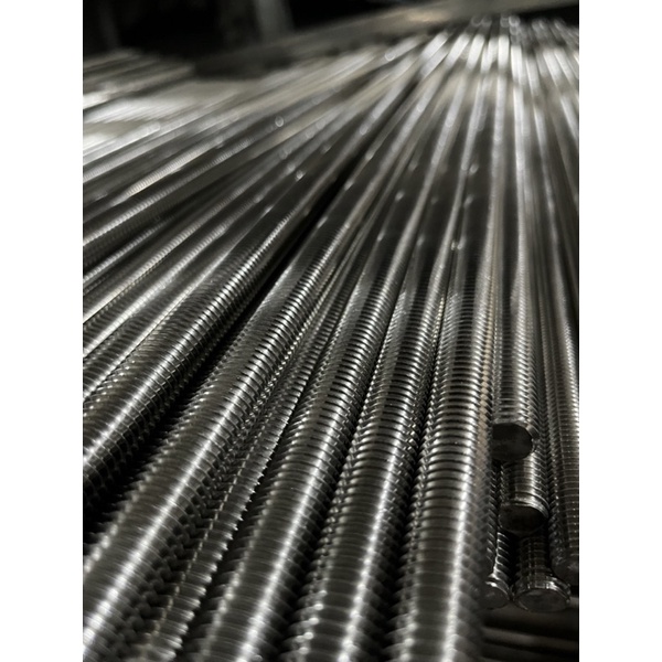 Thanh ren inox 304 M5 M6 M8 M10 M12 dài 1m ty ren inox 304 bù song