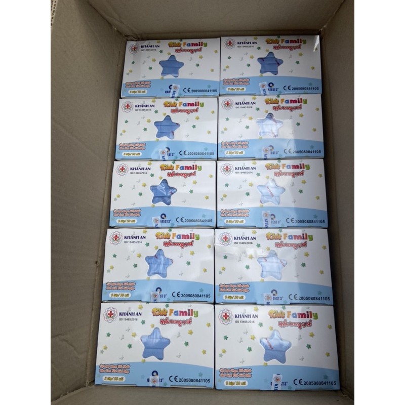 KHẨU TRANG Y TẾ KHÁNH AN KHÁNG KHUẨN 4 LỚP HỘP 50c 🌷🌷🌷🌸🌸🌸 | BigBuy360 - bigbuy360.vn