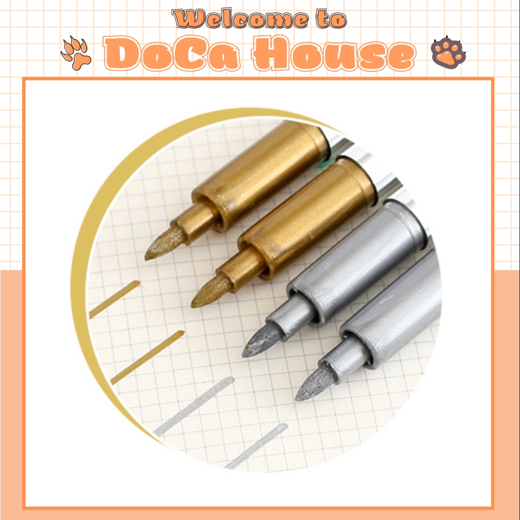 Bút nhũ màu vàng, bạc Baoke Melatic dùng viết sổ tay, buller journal, làm thiệp sinh nhật cực xinh yêu