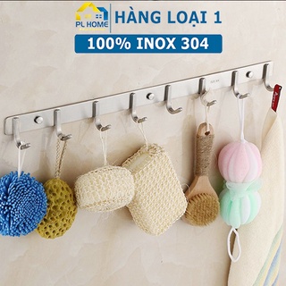Móc treo quần áo inox sus 304 mờ 8 chấu