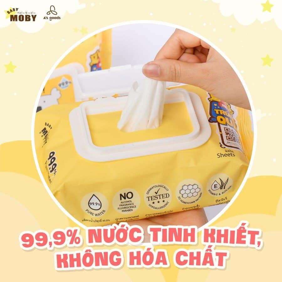 Khăn Ướt/Giấy Ướt Moby cho bé sơ sinh